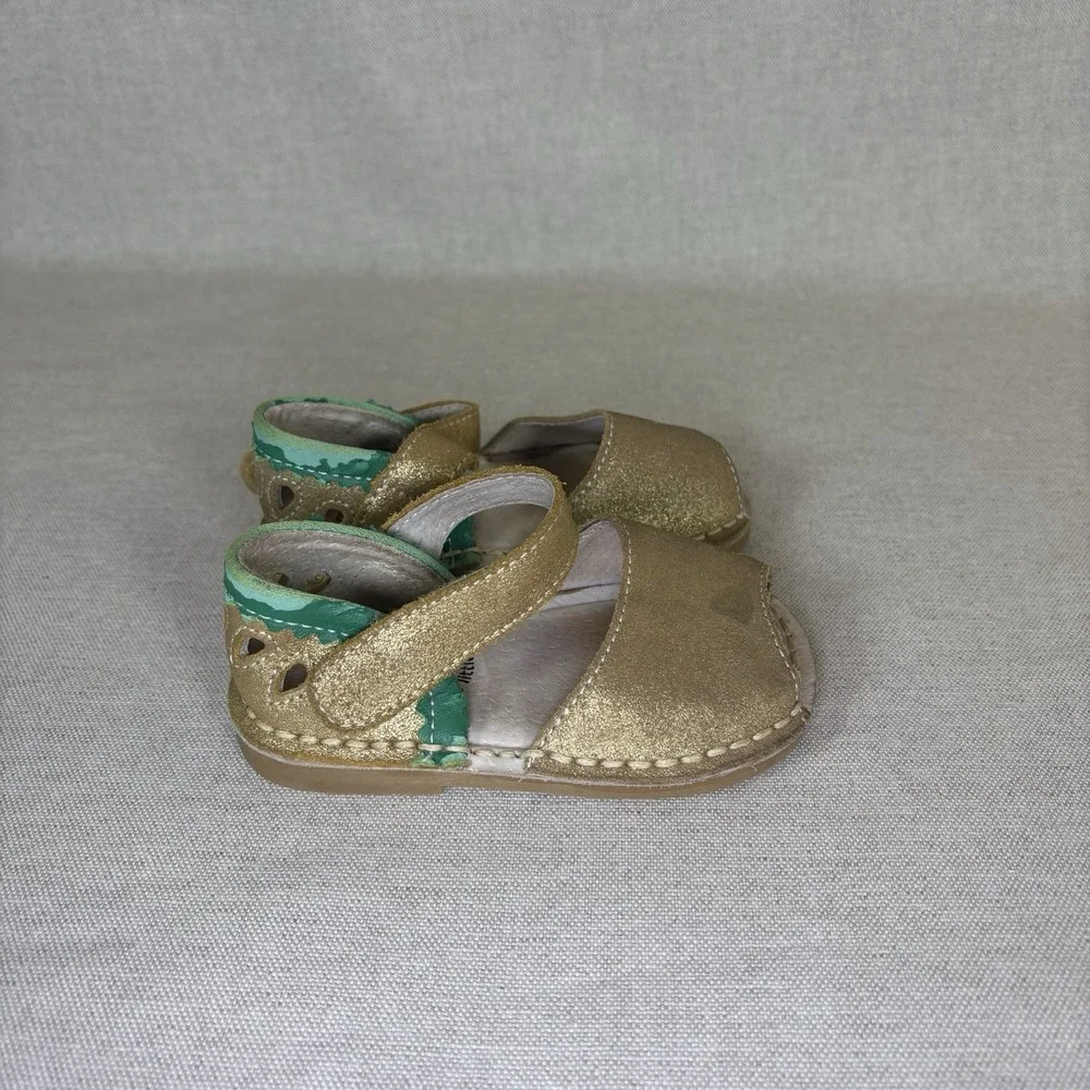 Livie & Luca Sandals Kids 4 Kea Gold Watermelon Mary Jane Open Toe Shoes Limited